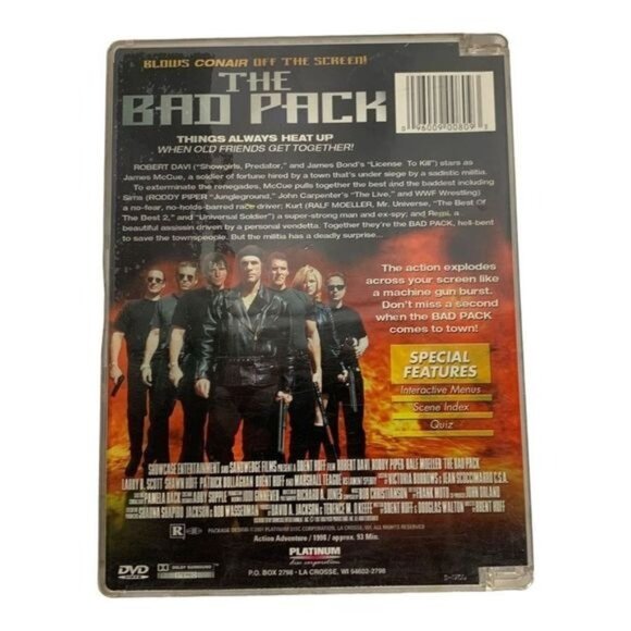 The Bad Pack DVD Action Movie Starring Robert Davi & Roddy Piper - Picture 2 of 2